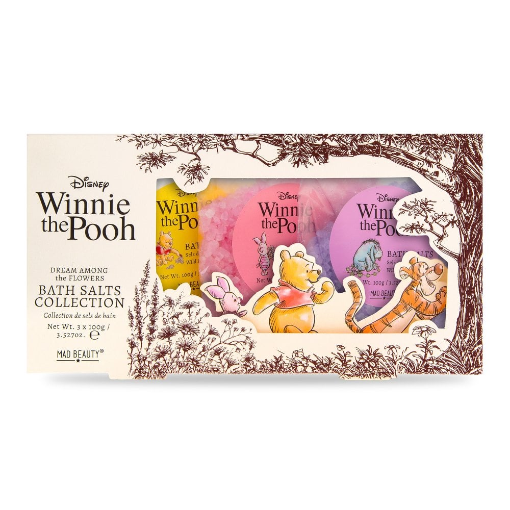 disney winnie the pooh wildflower bath salt trio in gift box