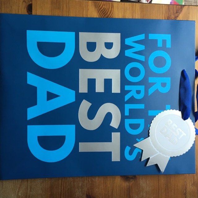 father’s day large gift bag alternative design option for coordinated gifting presentation