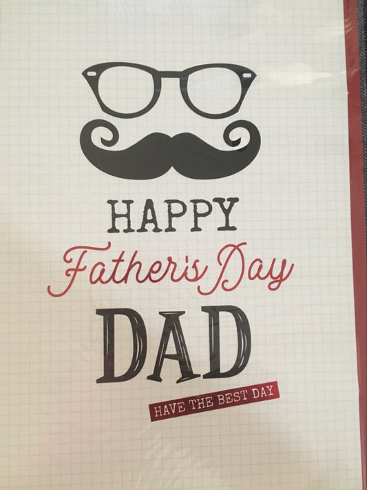father’s day card glasses design with classic sentiment for fathers