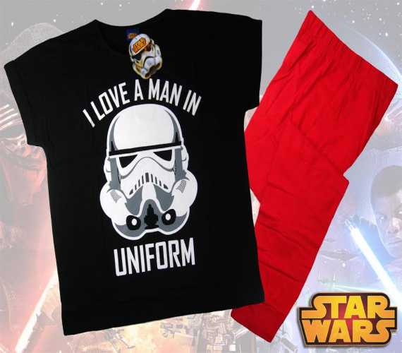 Disney Adult Star Wars Pyjamas – “I Love Man in Uniform” Lounge Set