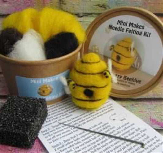 bee needle felting kit beginner craft felt animal uk made