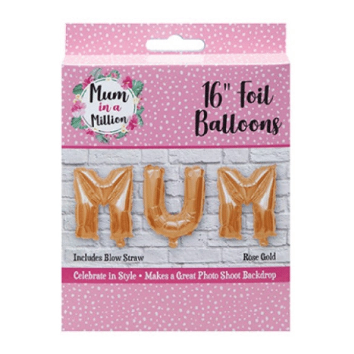 foil mother’s day balloon letter decoration for celebrations parties and photo backdrops