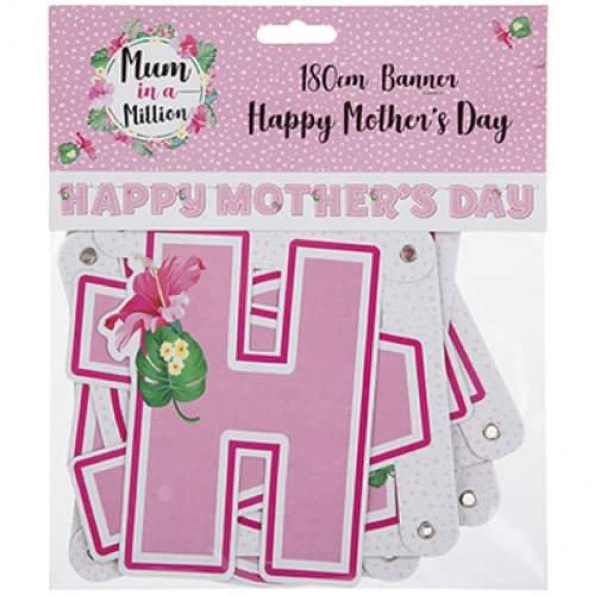 mothers day banner happy mothers day lettering floral decorative hanging celebration display