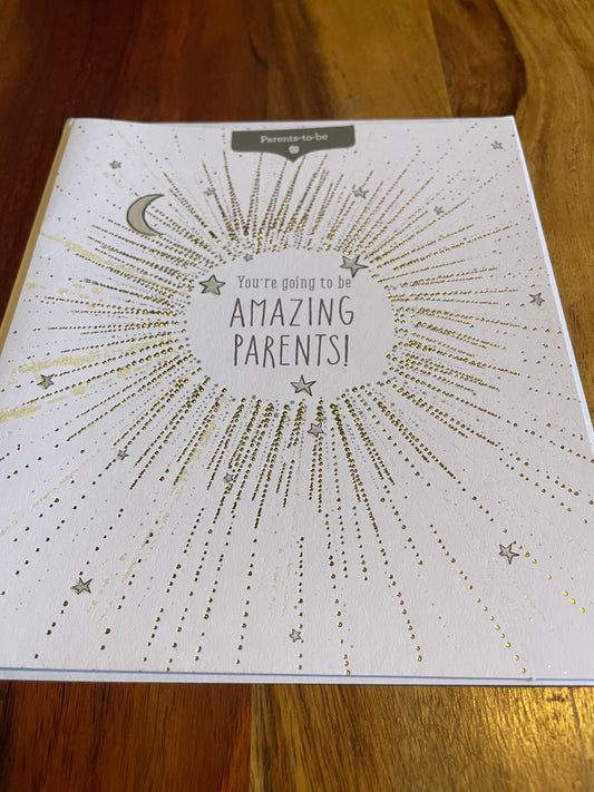you’re going to be amazing parents card, supportive design with a heartfelt message, perfect for celebrating expectant or new parents with love and positivity