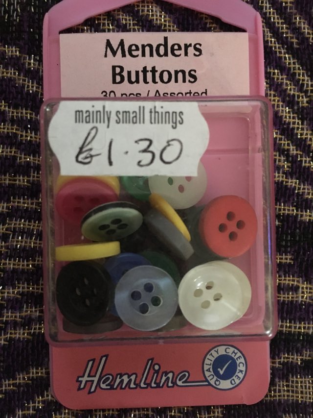 menders assorted shirt buttons pack for sewing repairs and small craft projects